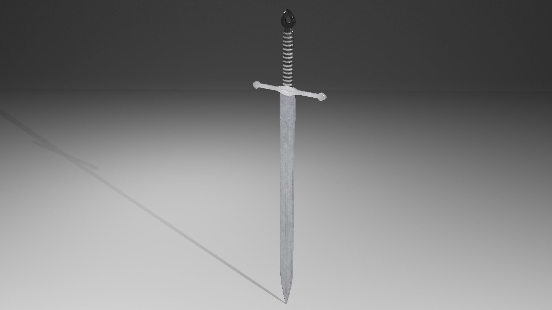 Medieval sword 3D model_10