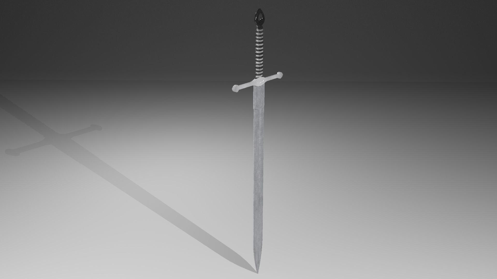 Medieval sword 3D model_16