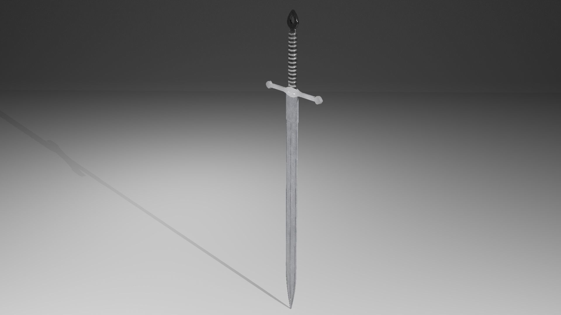 Medieval sword 3D model_9