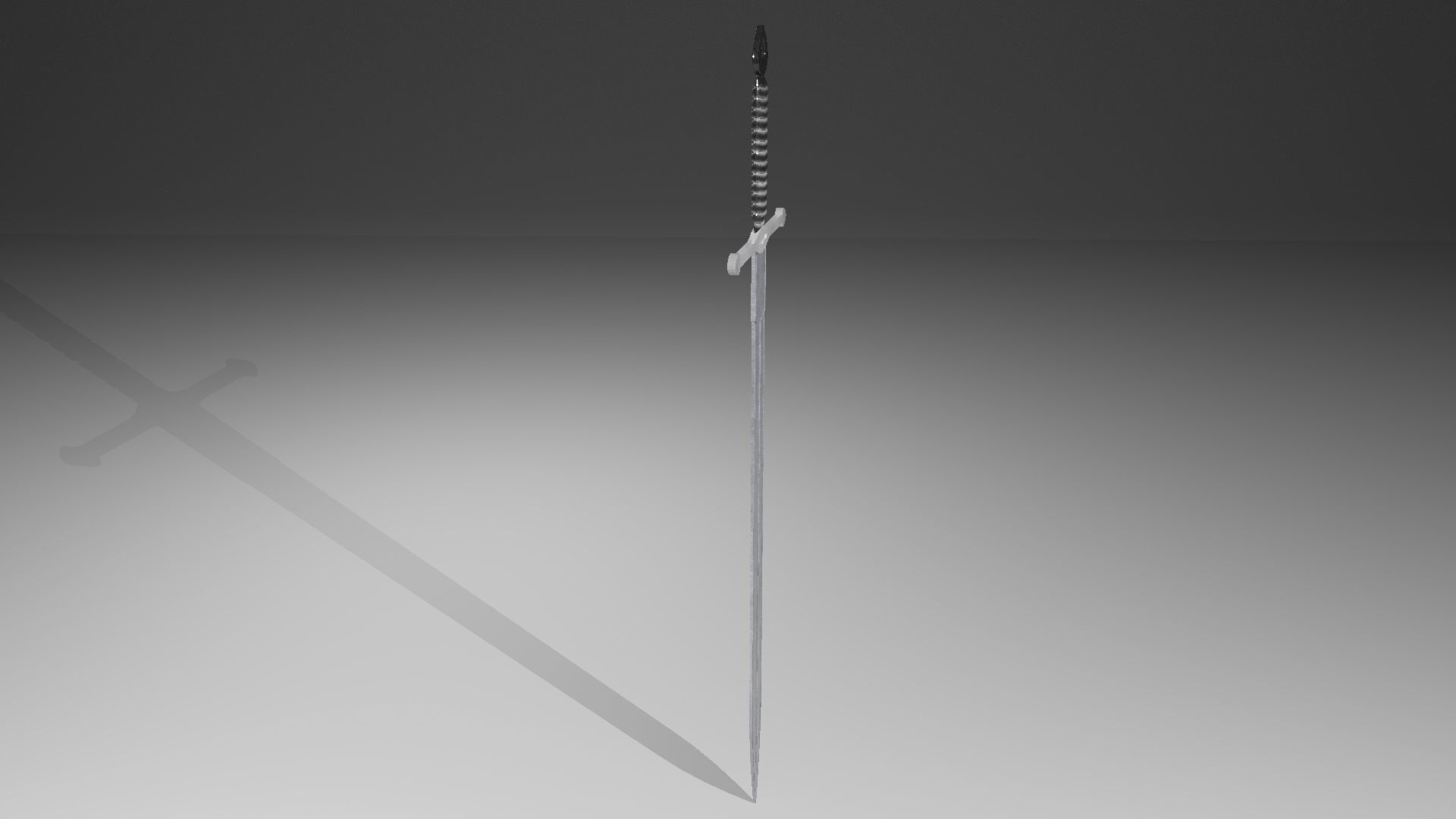 Medieval sword 3D model_6