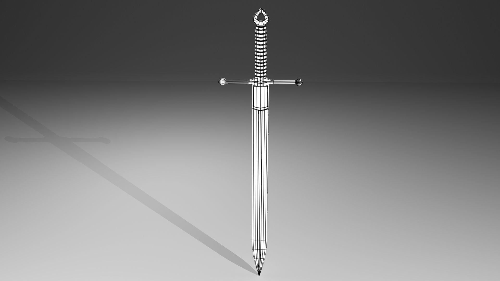 Medieval sword 3D model_24