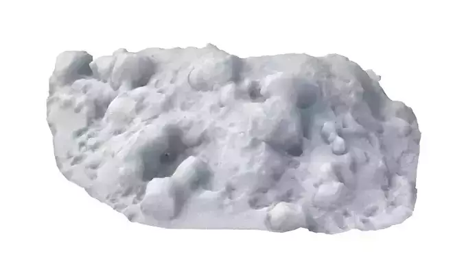 Snow scan 4 Low-poly 3D model