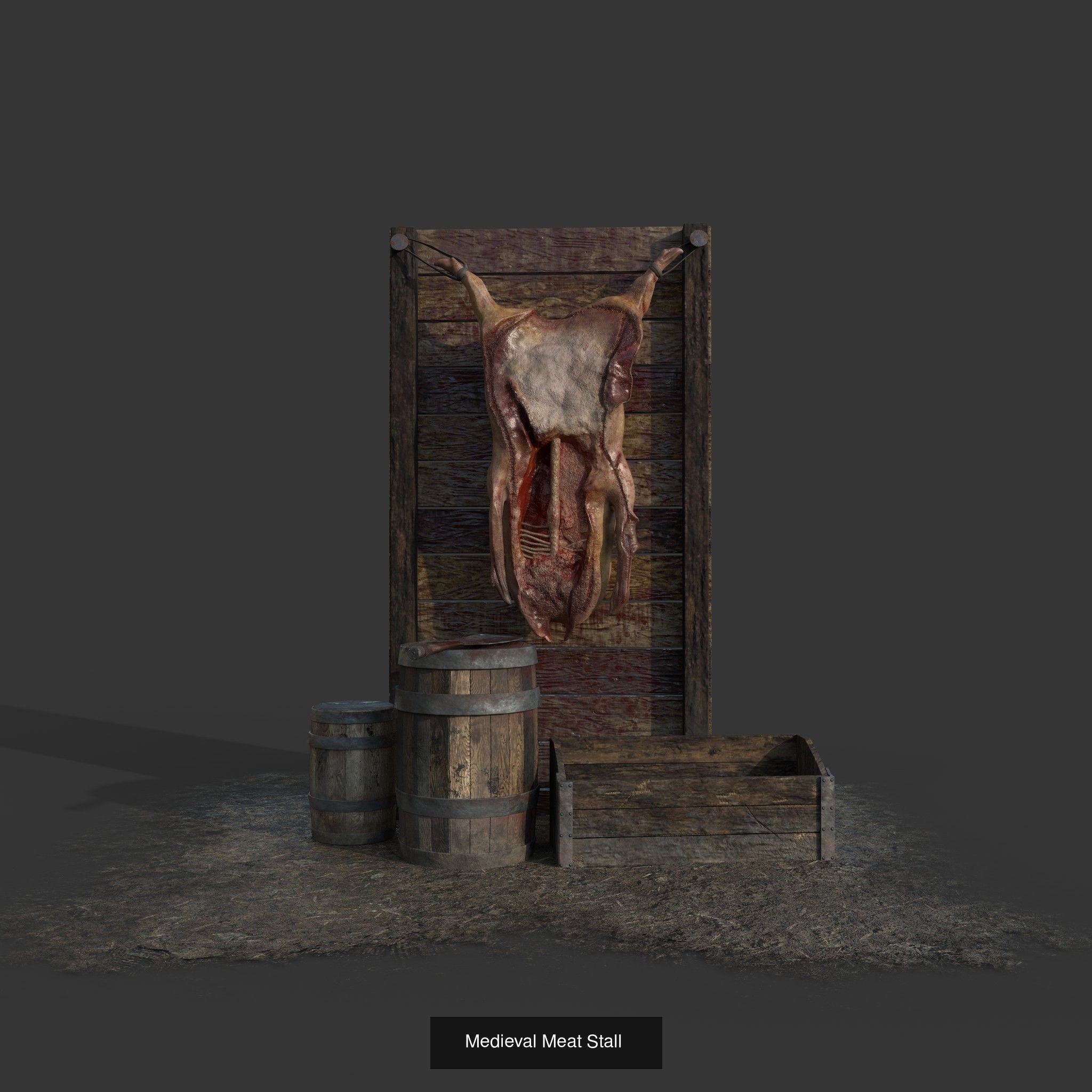 300 Medieval Props Pack 3D Model Collection_147