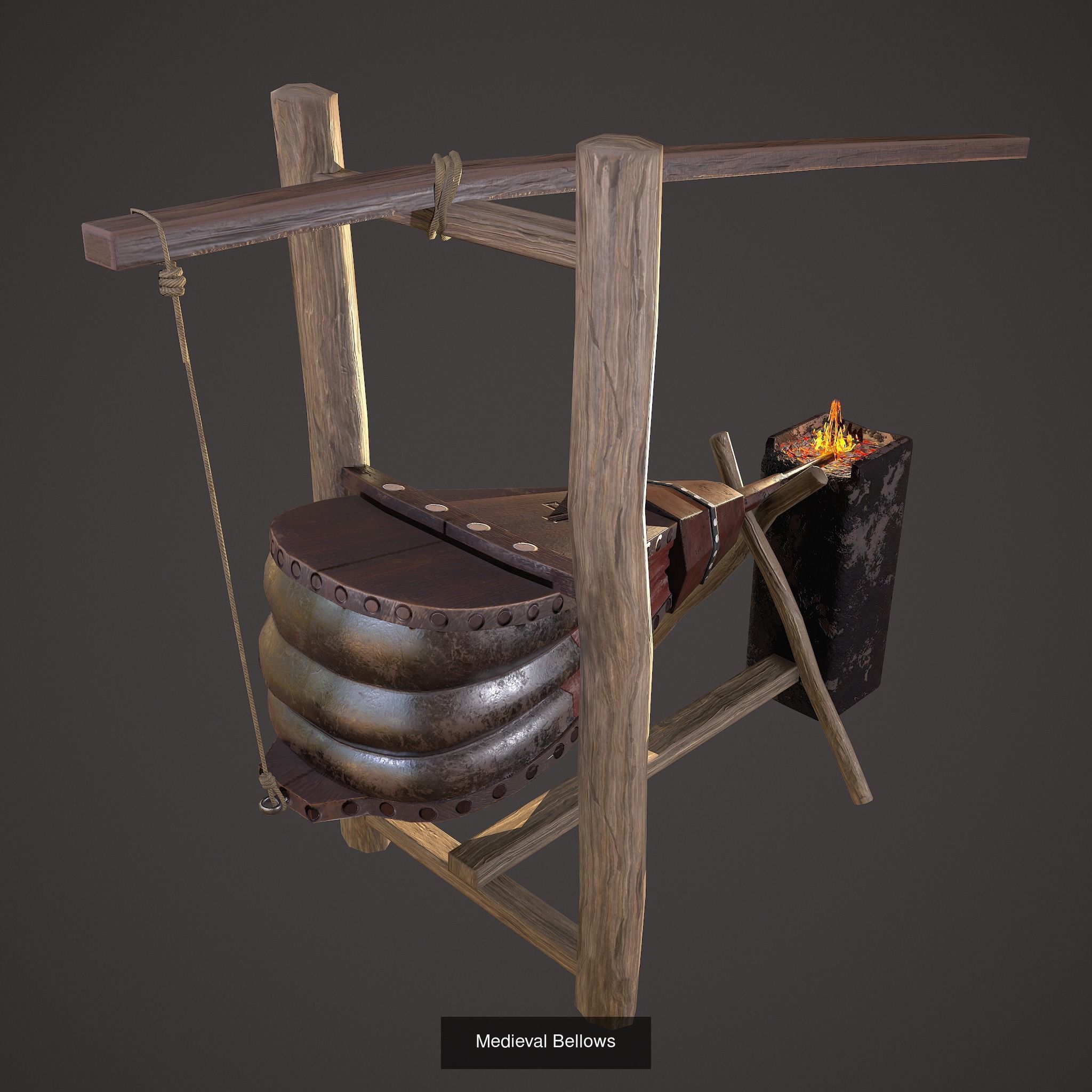 300 Medieval Props Pack 3D Model Collection_94