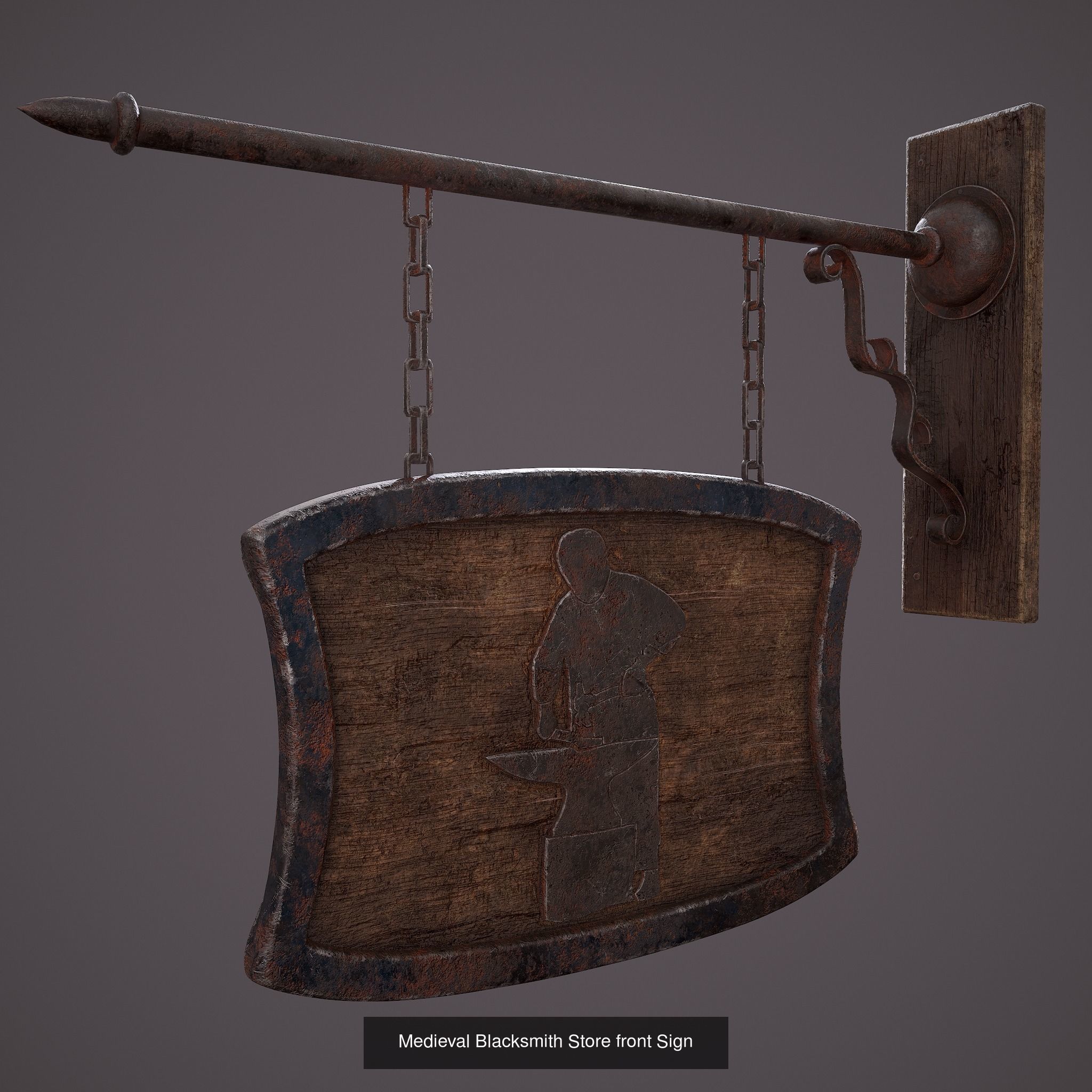 300 Medieval Props Pack 3D Model Collection_84