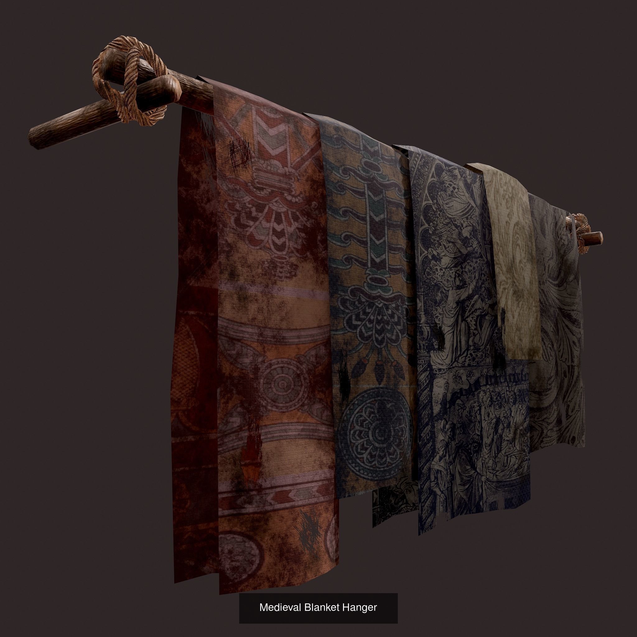 300 Medieval Props Pack 3D Model Collection_148