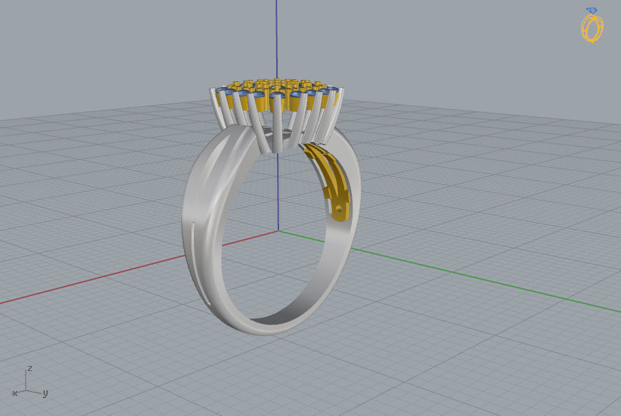 Ring and Earrings 142 3D print model_16