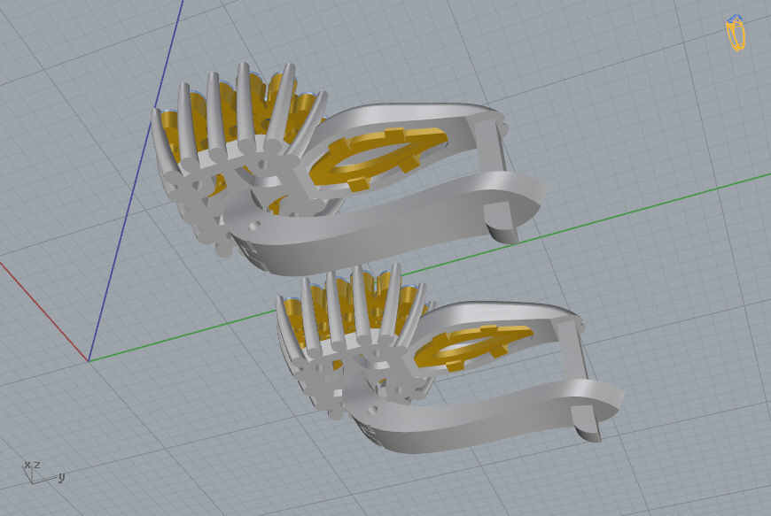 Ring and Earrings 142 3D print model_11