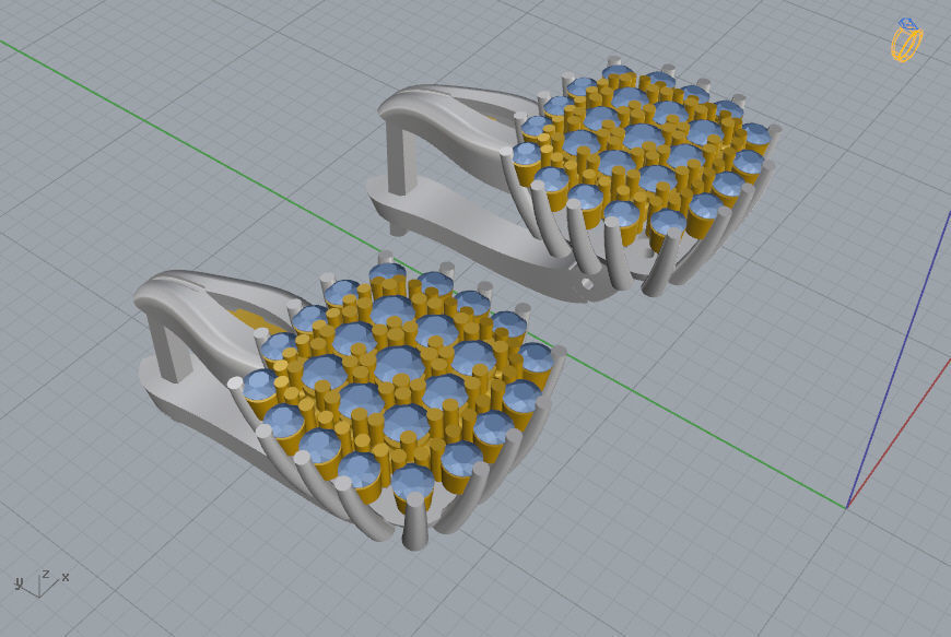 Ring and Earrings 142 3D print model_9
