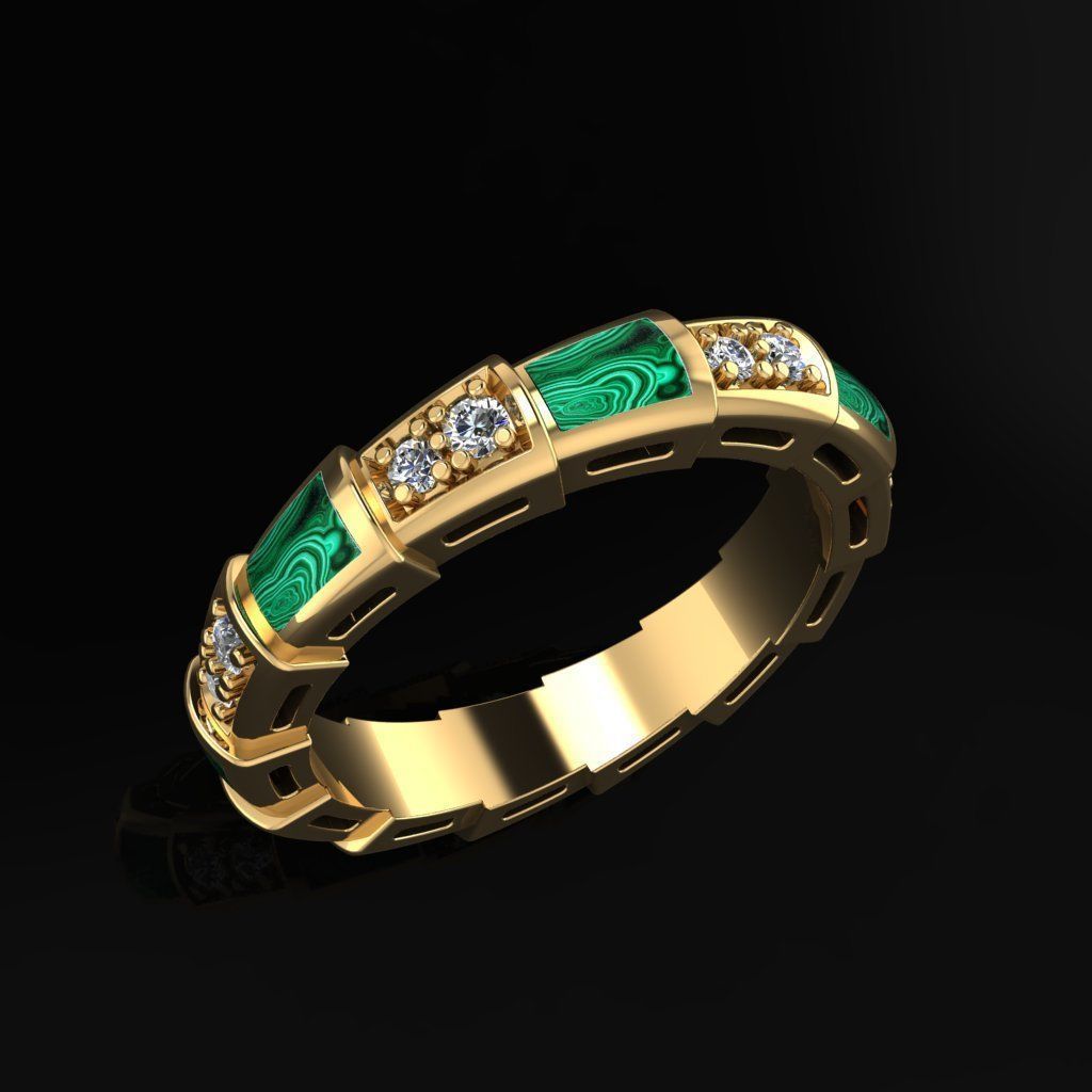 Bvlgari Ring 3D print model_1