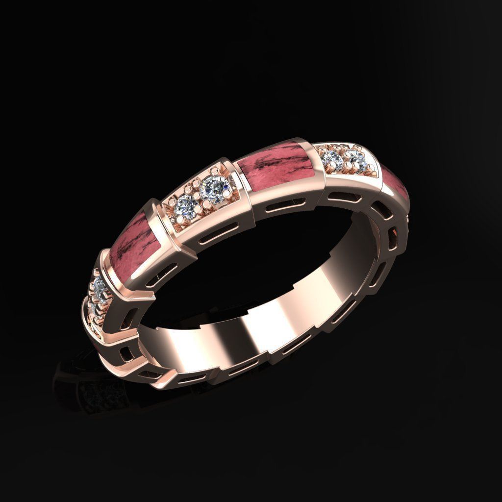 Bvlgari Ring 3D print model_2