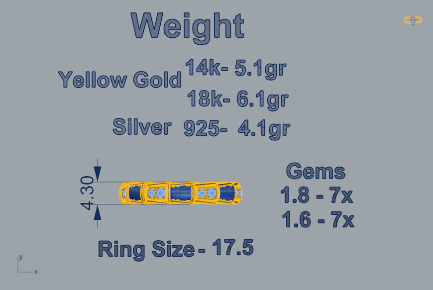 Bvlgari Ring 3D print model_3