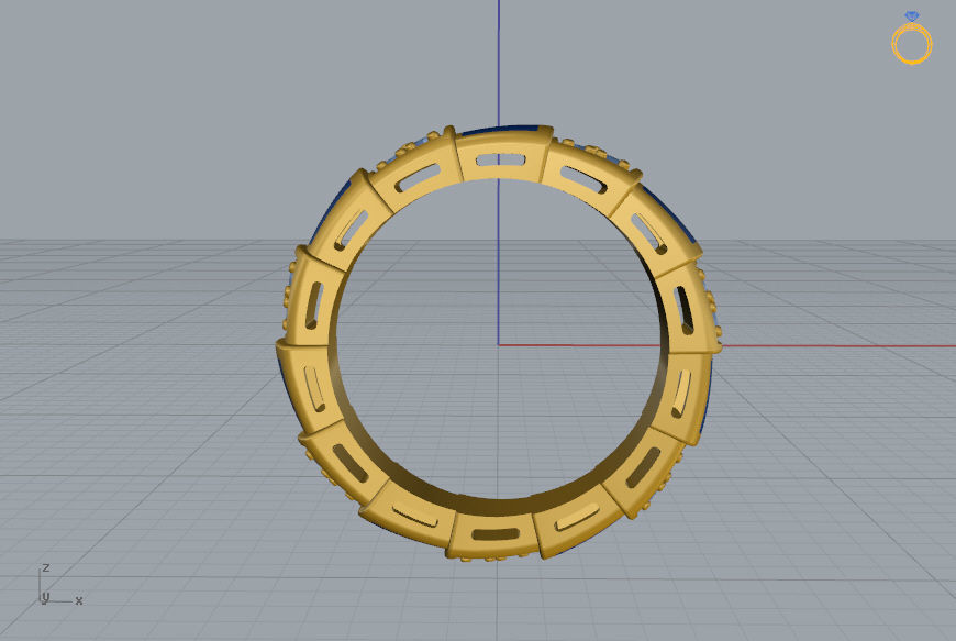 Bvlgari Ring 3D print model_9