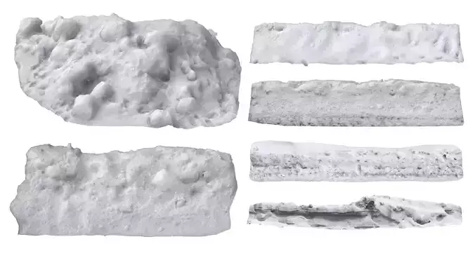 Snow pack 01 3D Model Collection