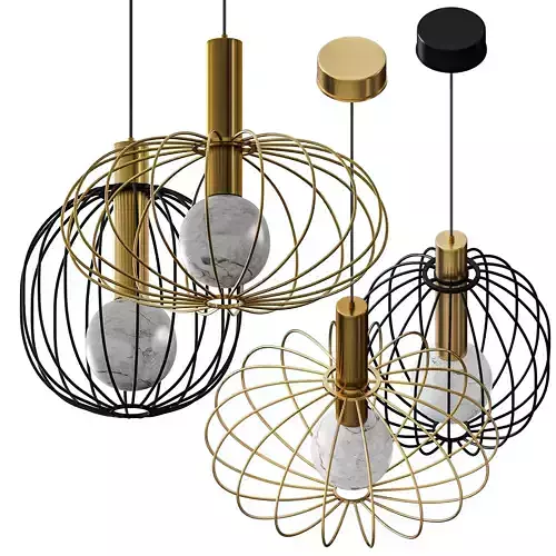 Borzalino LIRA Pendant lamp 3D model