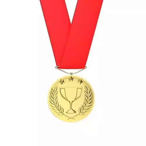 Sports Medal Trophy Mockup 4 3D model