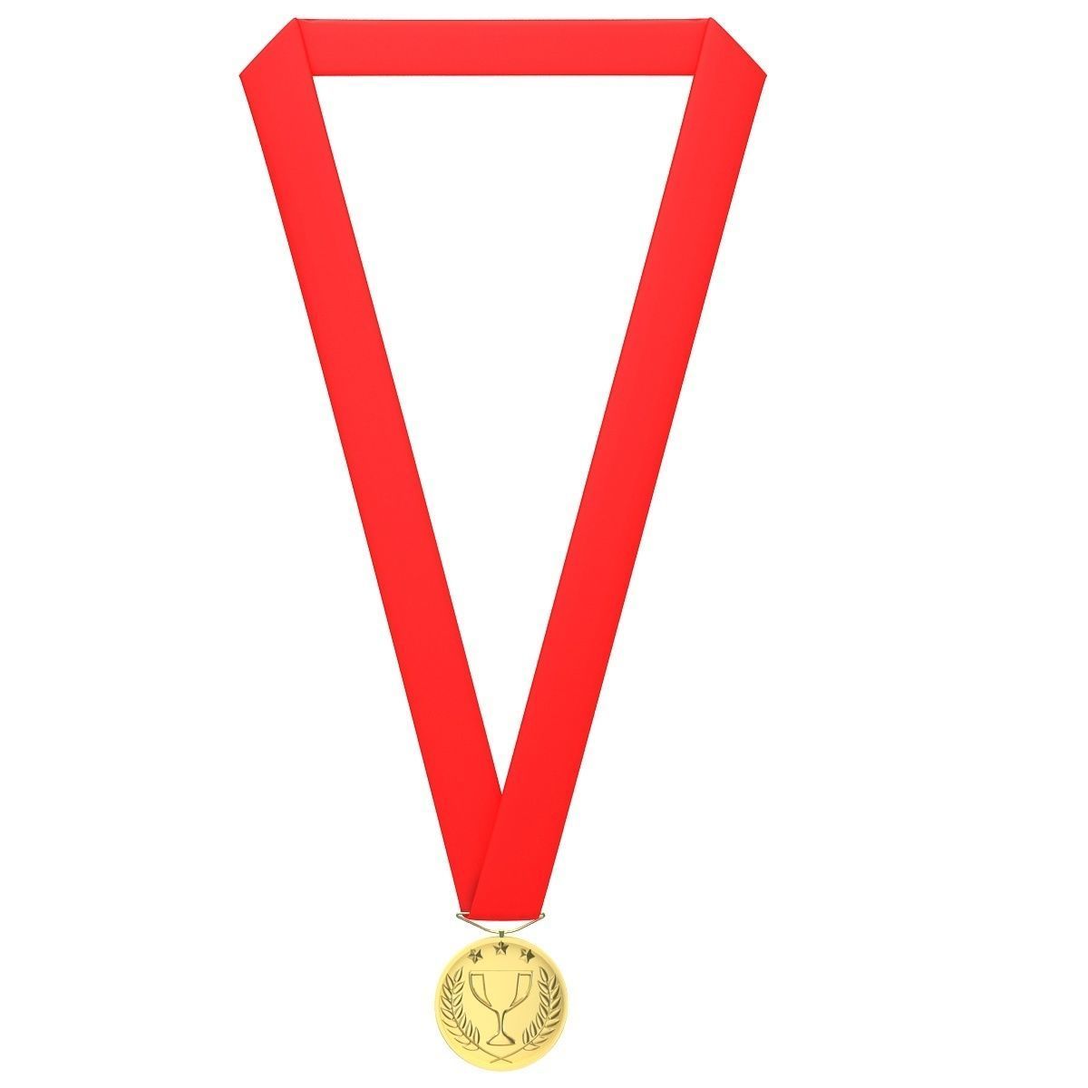 Sports Medal Trophy Mockup 4 3D model_1