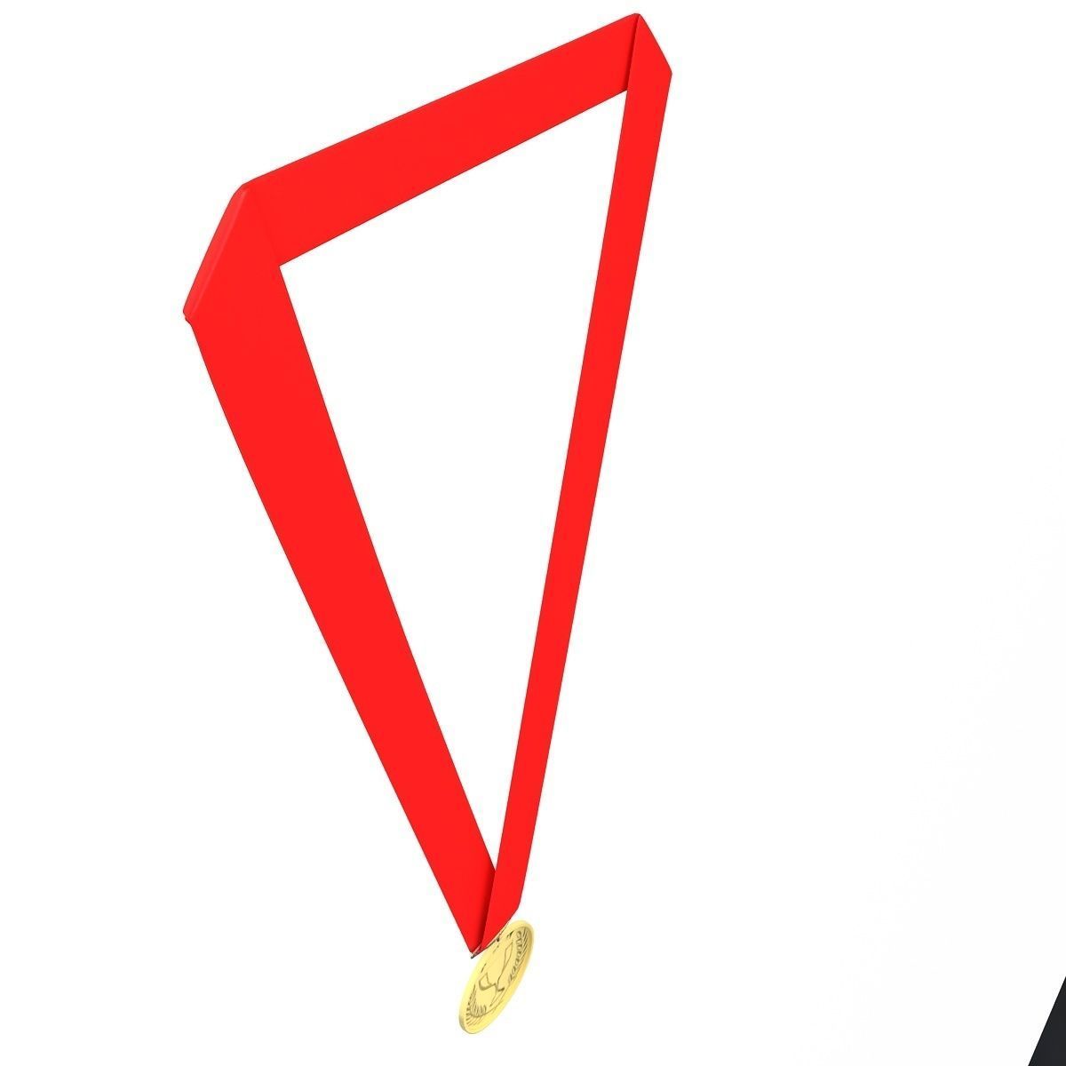 Sports Medal Trophy Mockup 4 3D model_2