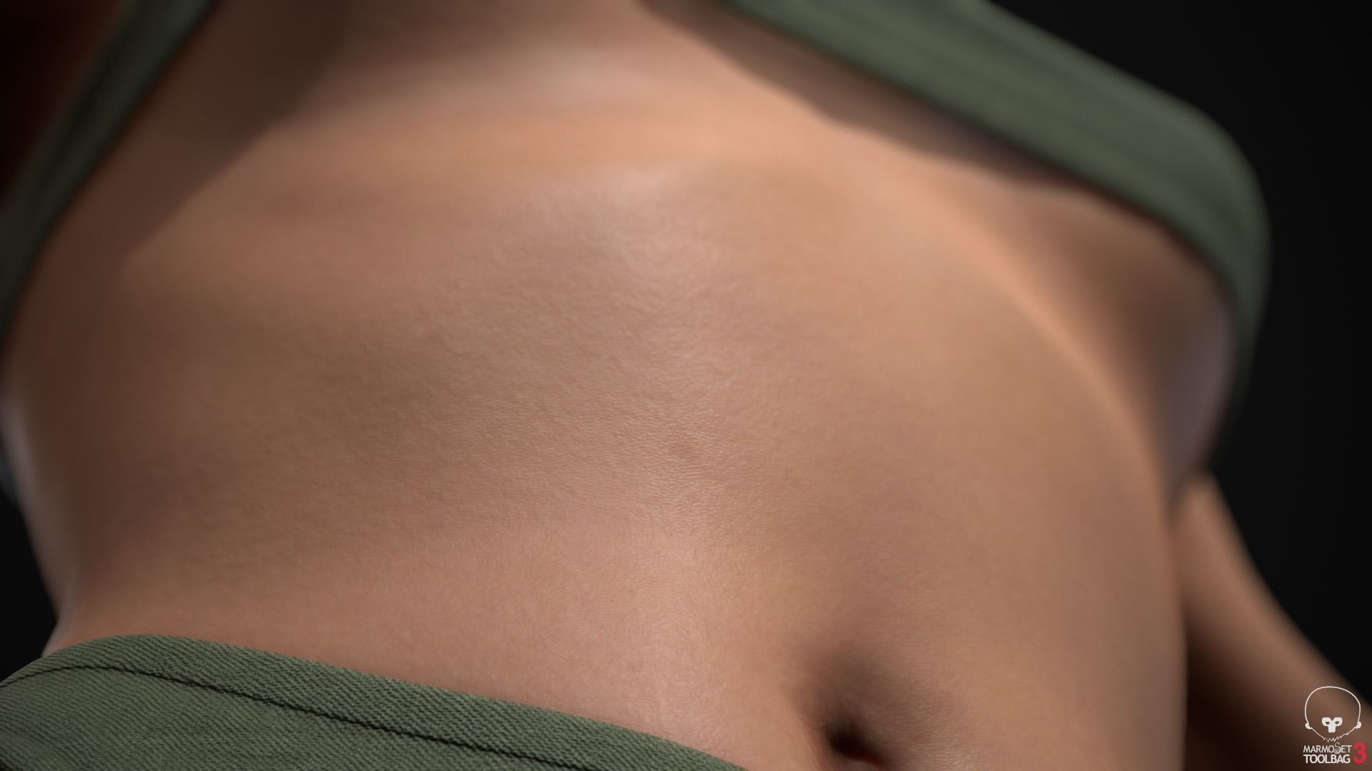 Woman body Low-poly 3D model_22