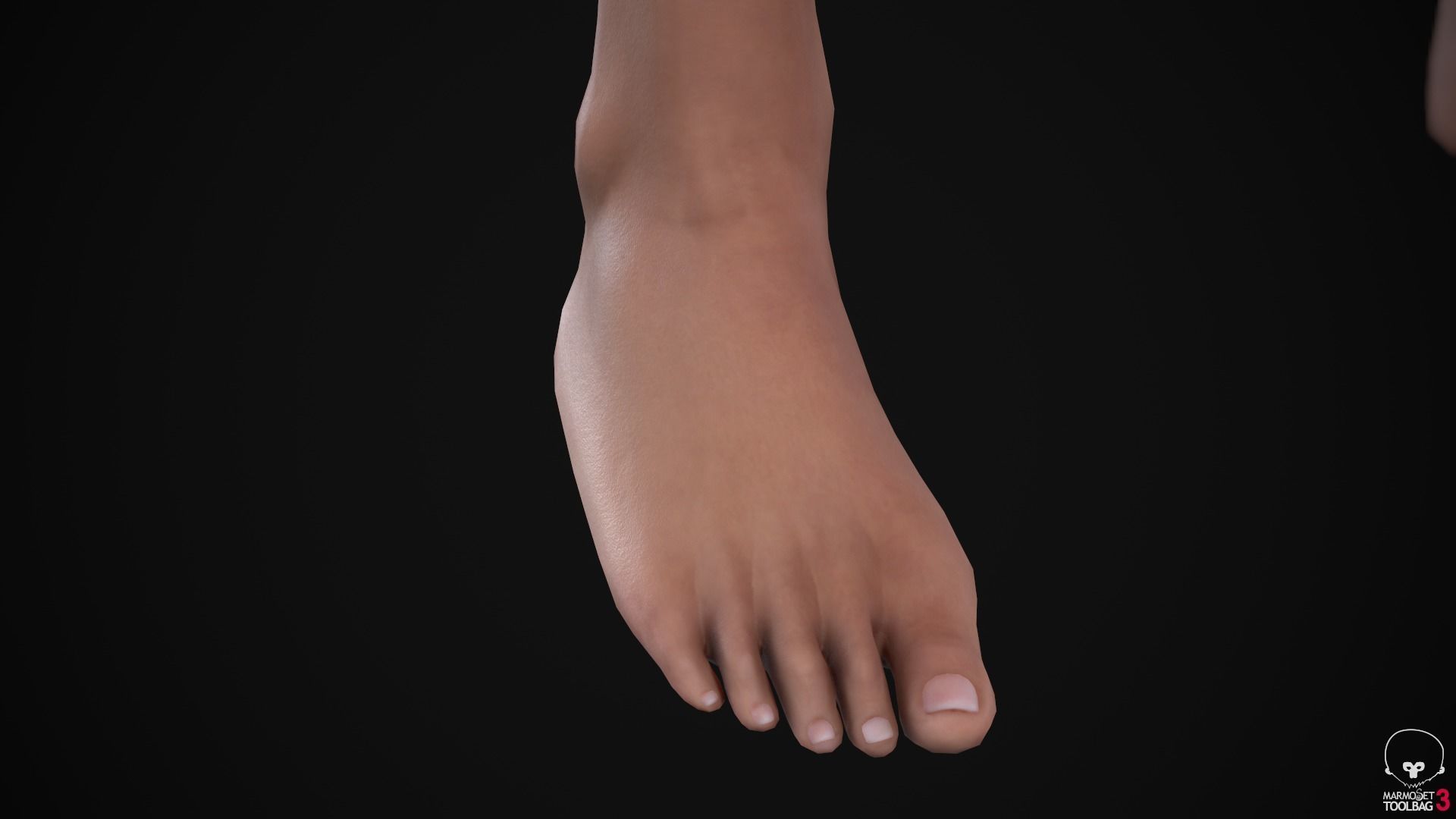 Woman body Low-poly 3D model_25