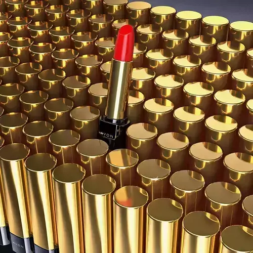 Lipstick-DAS--DigitalArtStudio-3D gold sphere 3D model