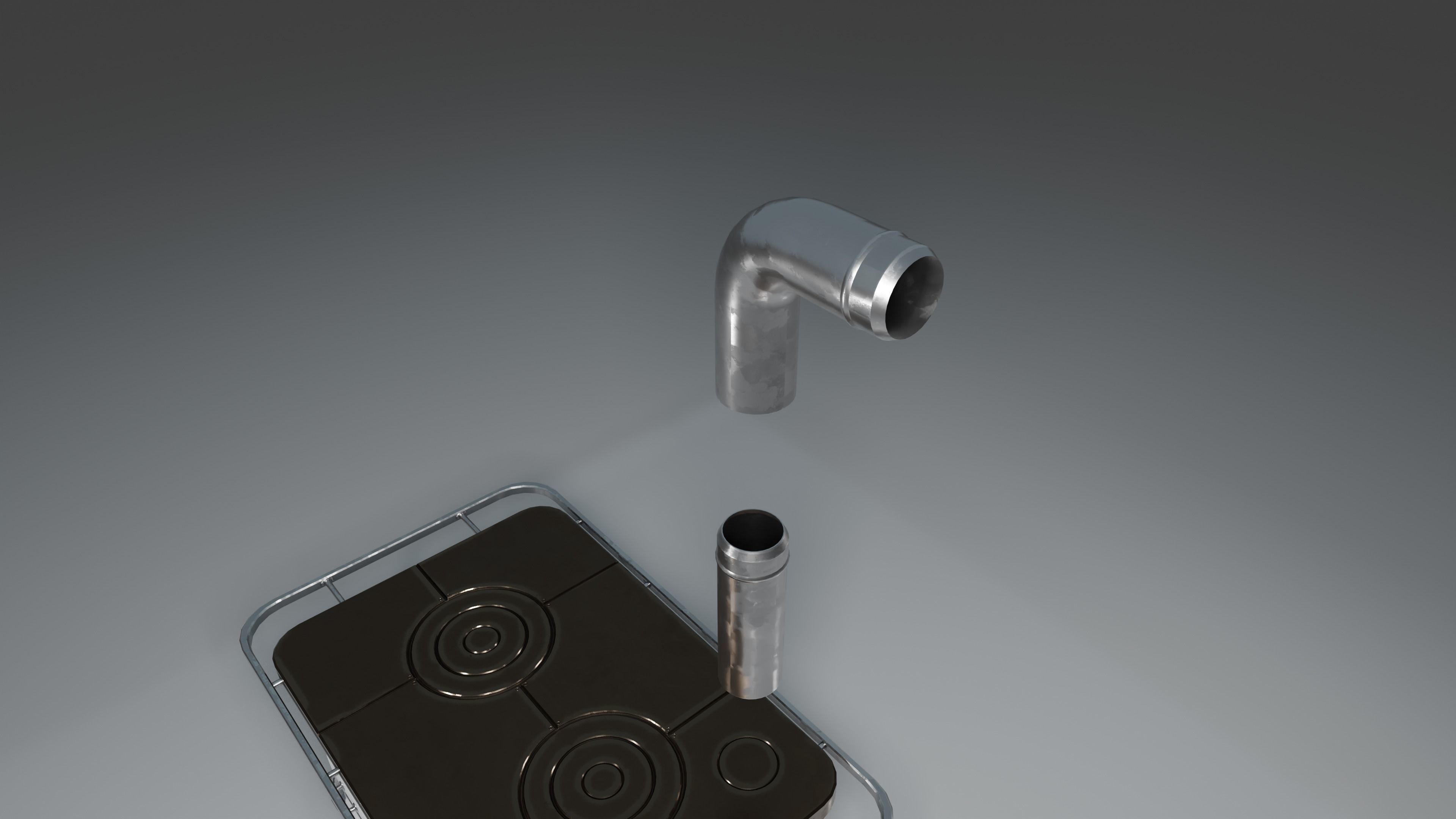 Wood Burning Stove Low-poly 3D model_14