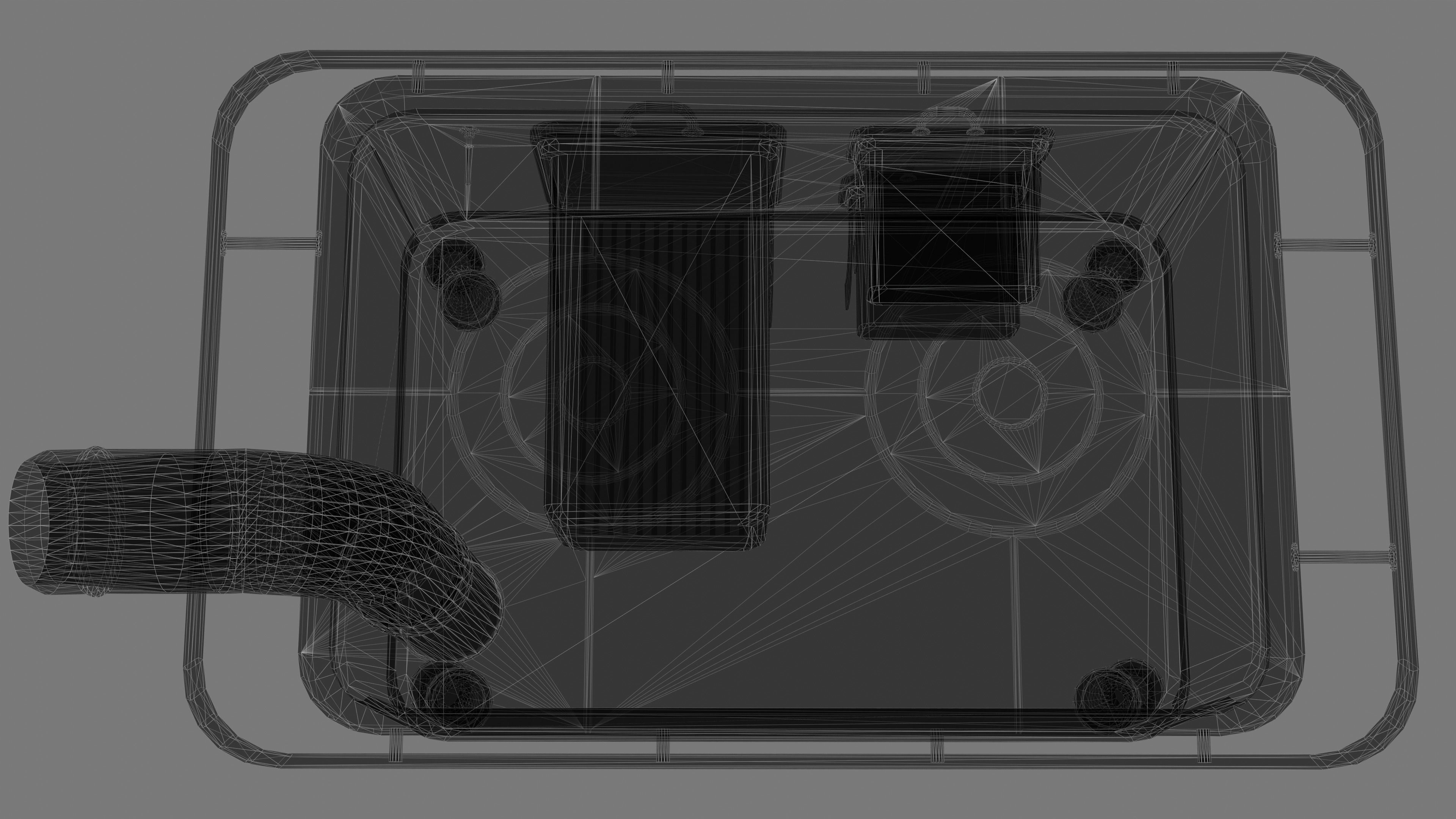 Wood Burning Stove Low-poly 3D model_24