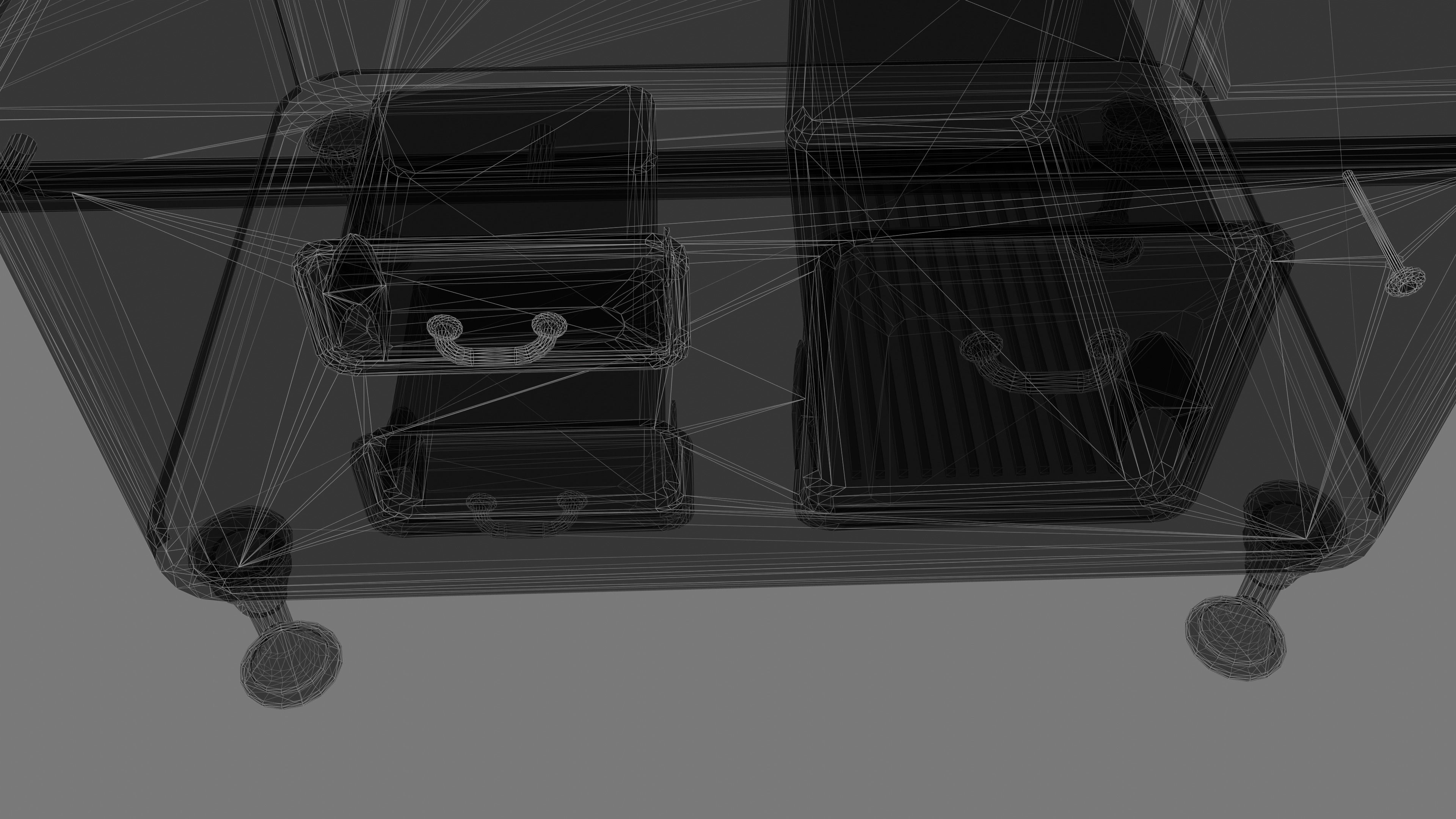 Wood Burning Stove Low-poly 3D model_26