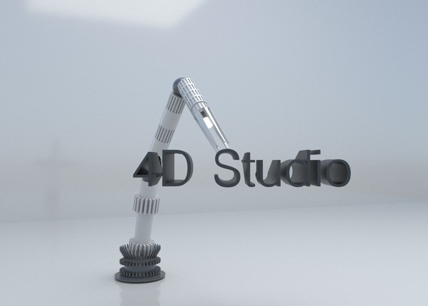 Animated Robot Hand using Bones  Low-Poly 3D  Low-poly 3D model_13