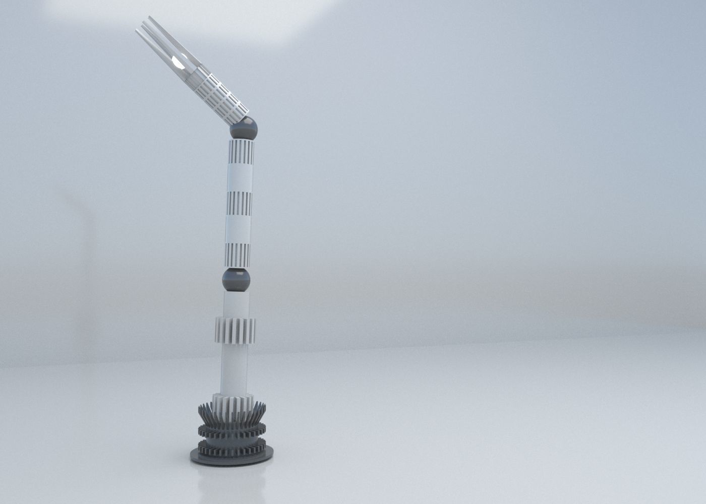 Animated Robot Hand using Bones  Low-Poly 3D  Low-poly 3D model_6