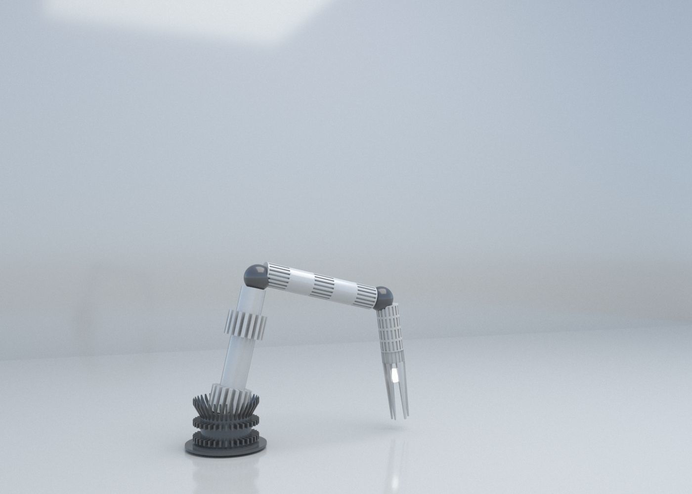 Animated Robot Hand using Bones  Low-Poly 3D  Low-poly 3D model_15