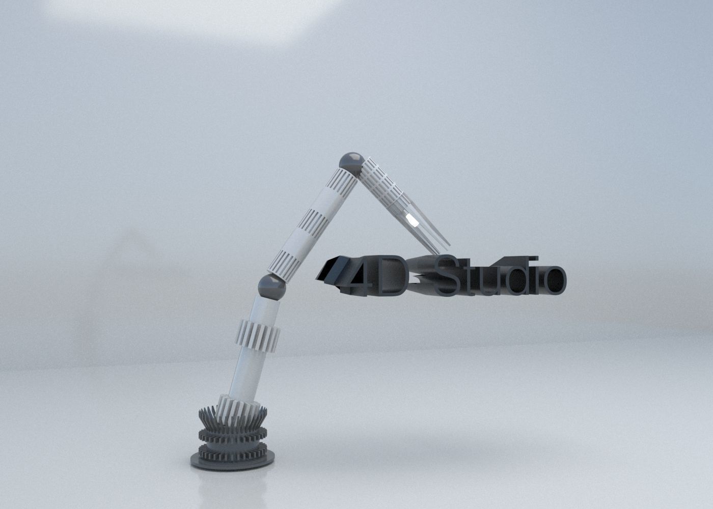 Animated Robot Hand using Bones  Low-Poly 3D  Low-poly 3D model_4