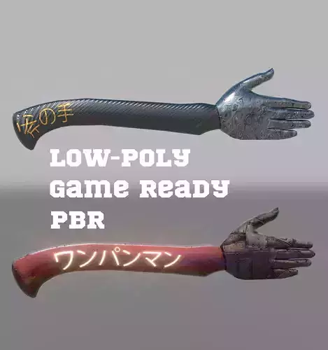 Axe hand melee weapon game model kit PBR