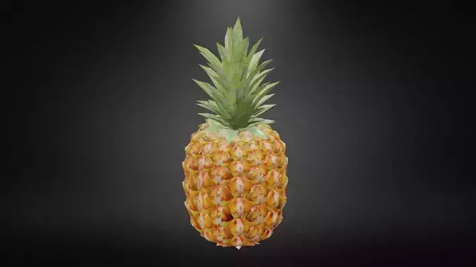 Pineapple Low-poly 3D model