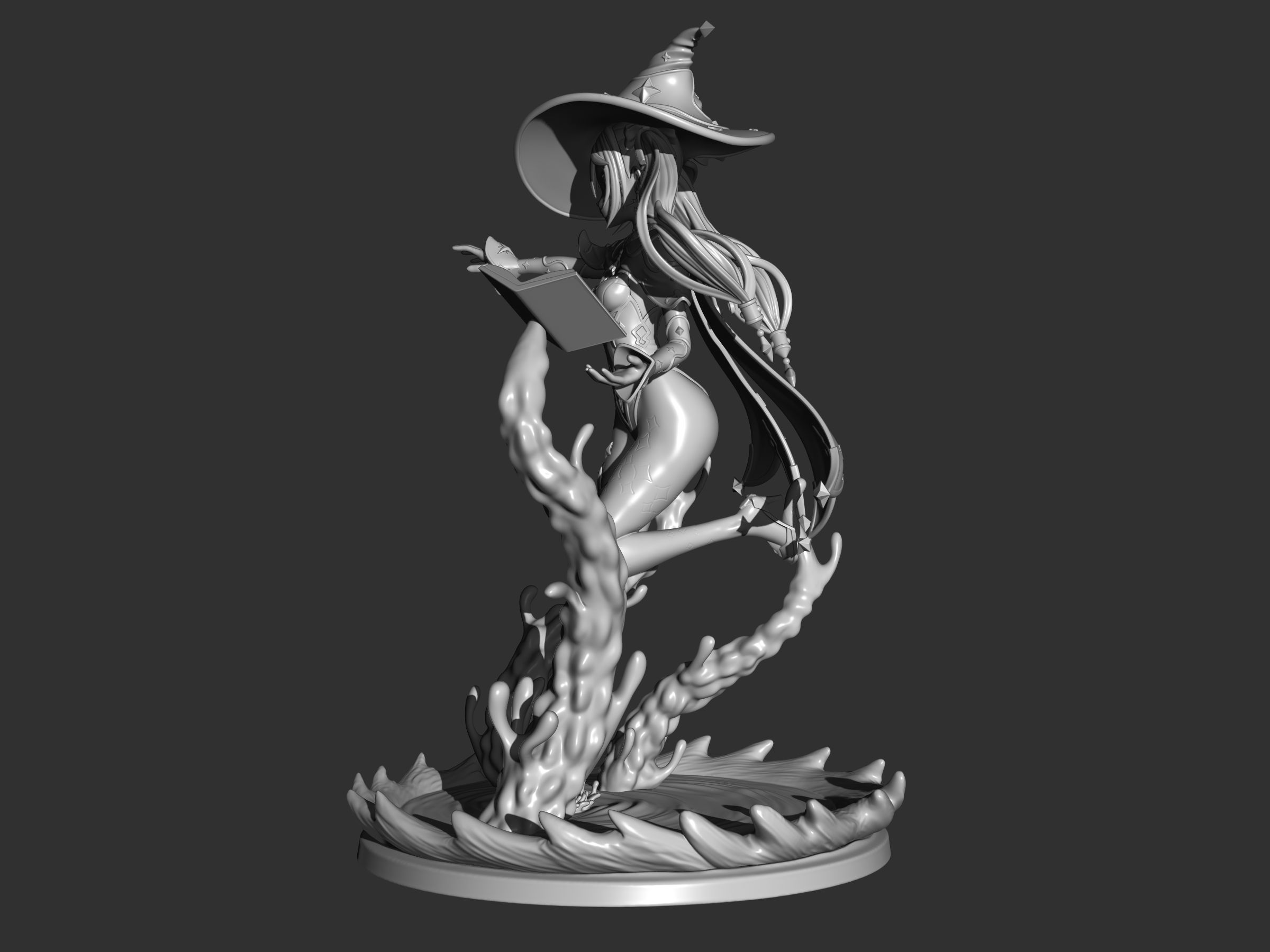 mona genshin impact figure 3d 3D print model_11