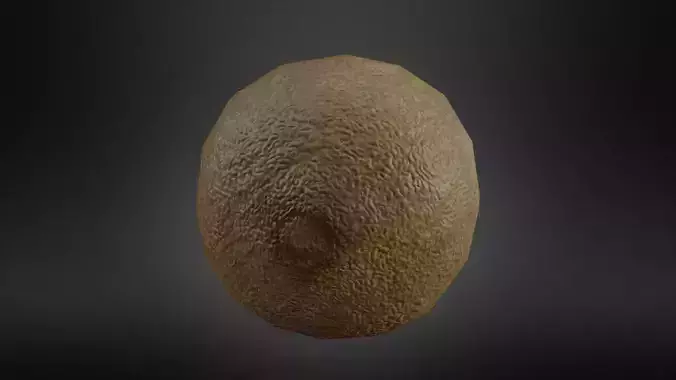 Kiwi Fruit Low-poly 3D model