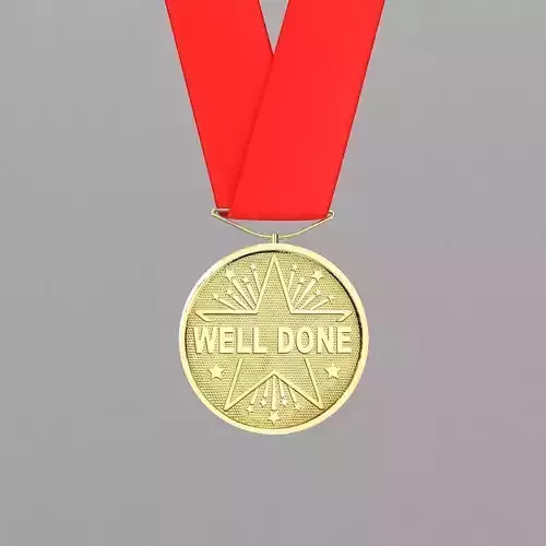 Sports Medal Trophy Mockup 5 3D model