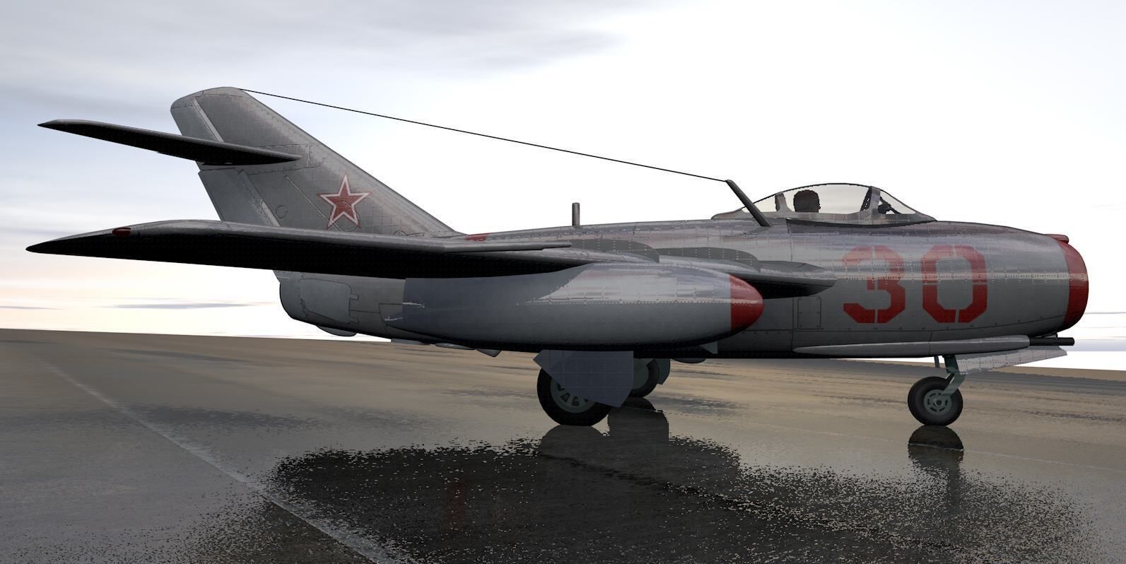Mikoyan-Gurevich MIG-15 Fagot 3D model_5