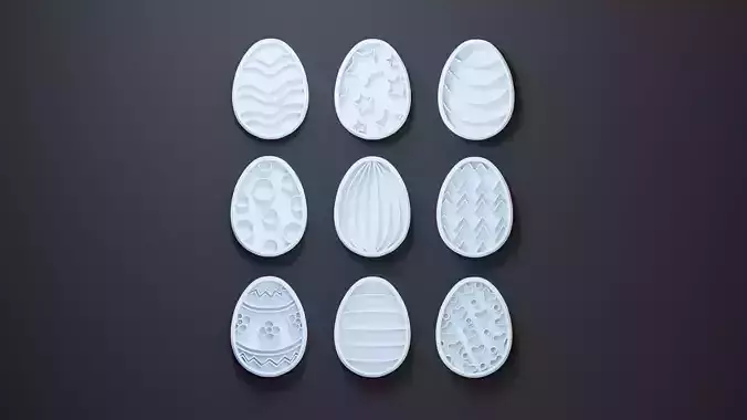 Easter egg cookie Cutters