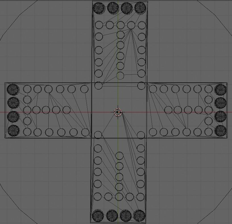Ludo Board Or Aggravation Board Low-poly 3D model_5