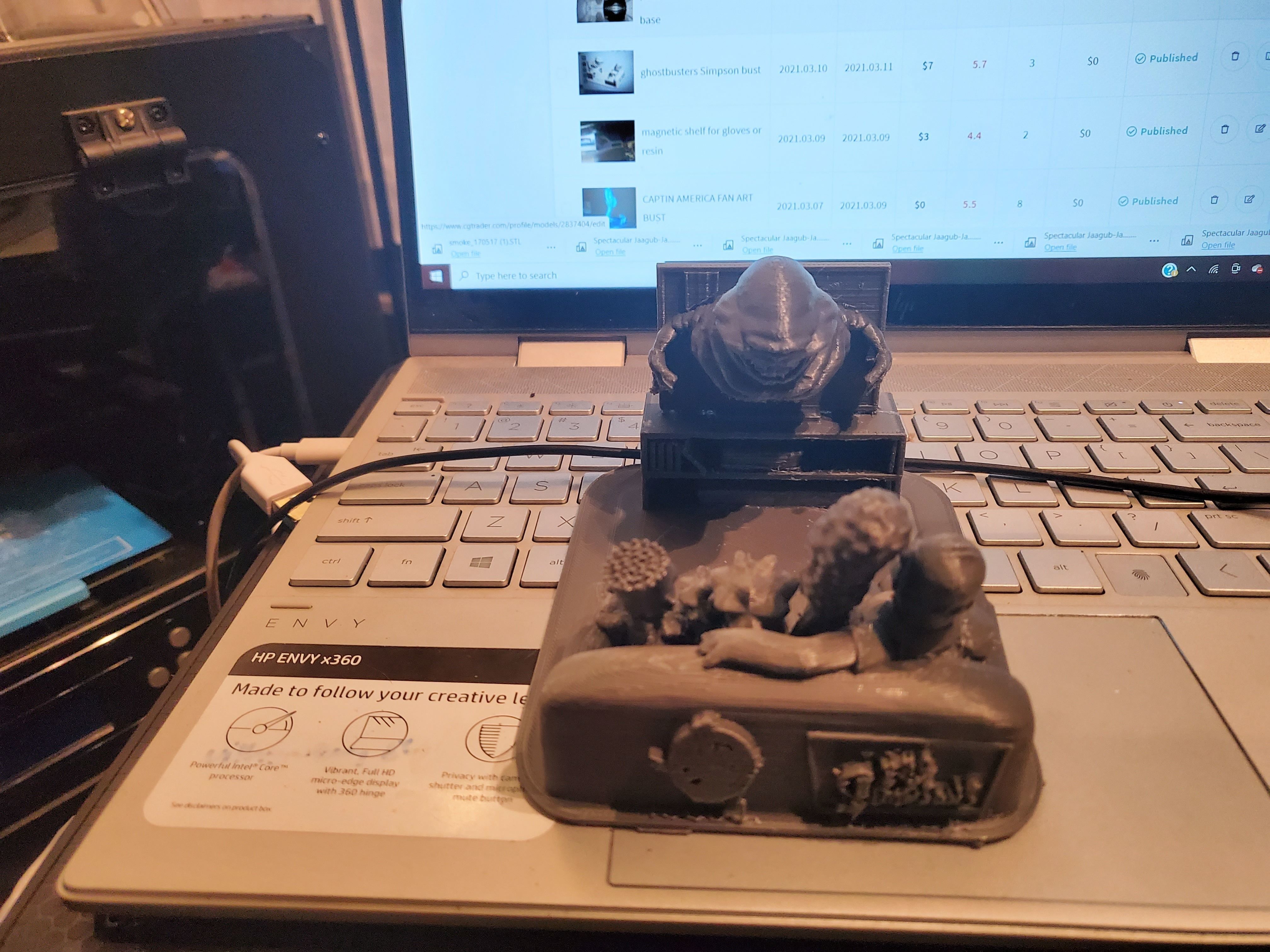 ghostbusters Simpson bust 3D print model_2