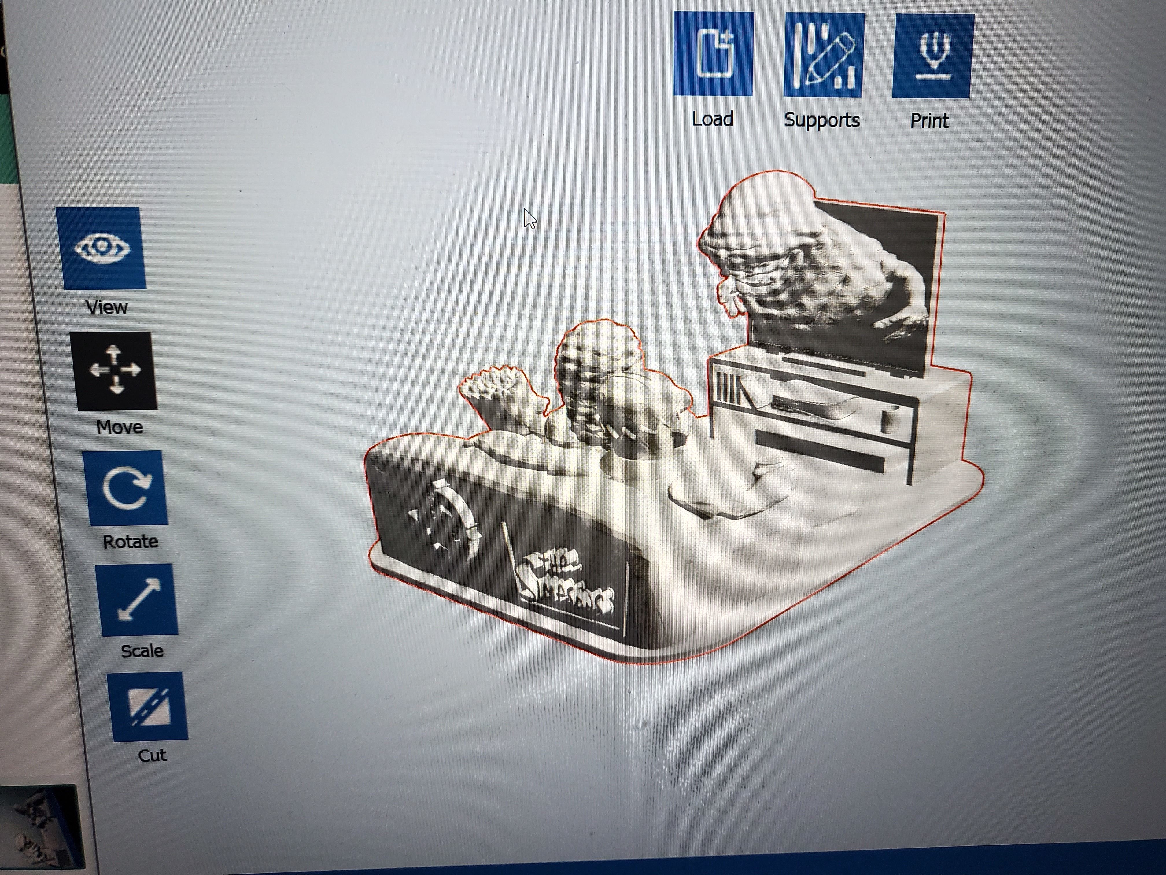 ghostbusters Simpson bust 3D print model_10