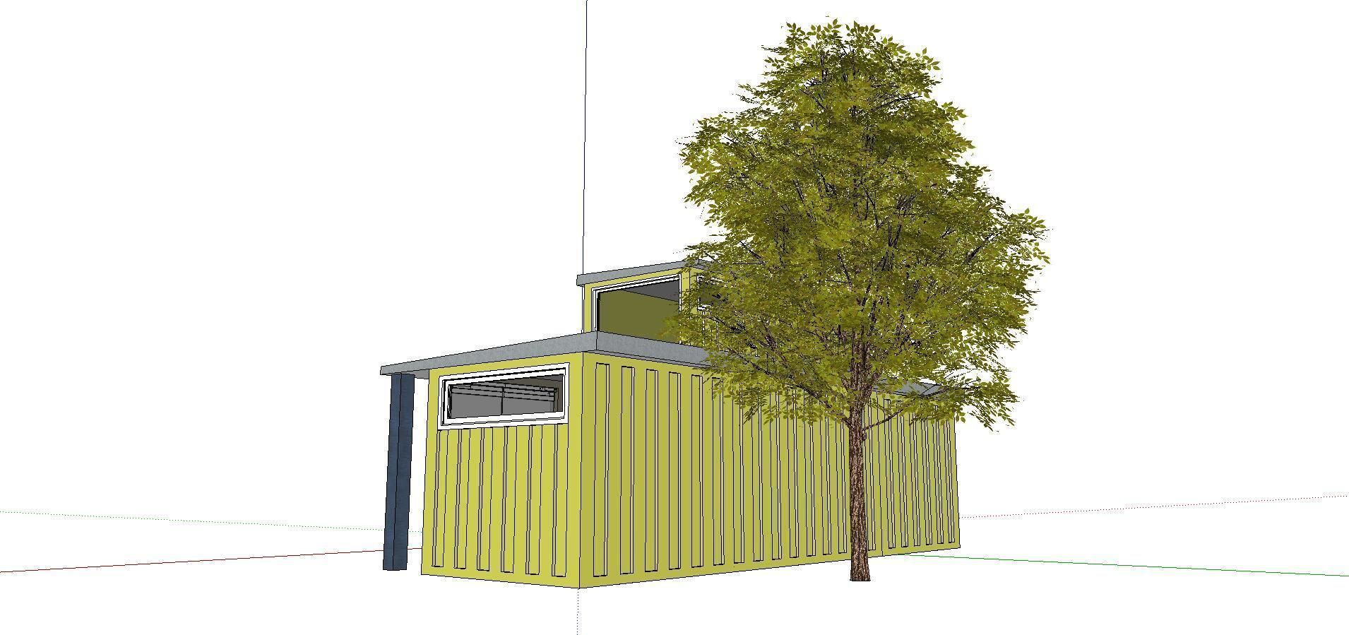 City Simple Art Building-Container-0121 3D model_3