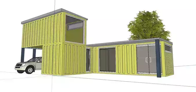 City Simple Art Building-Container-0121