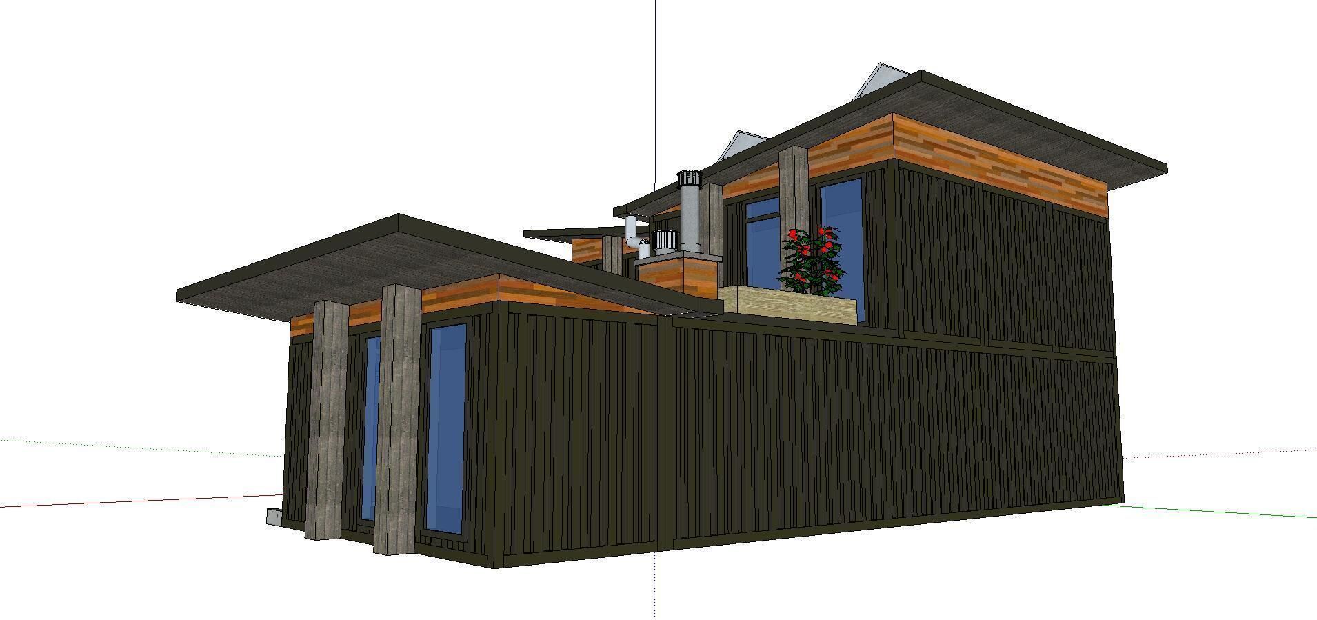 City Simple Art Building-Container-0123 3D model_1