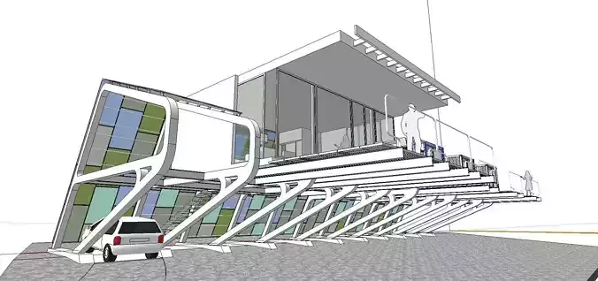 City Simple Art Building-Container-0124