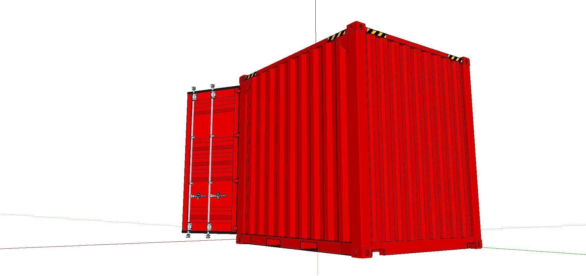 City Simple Art Building-Container-0125 3D model_2