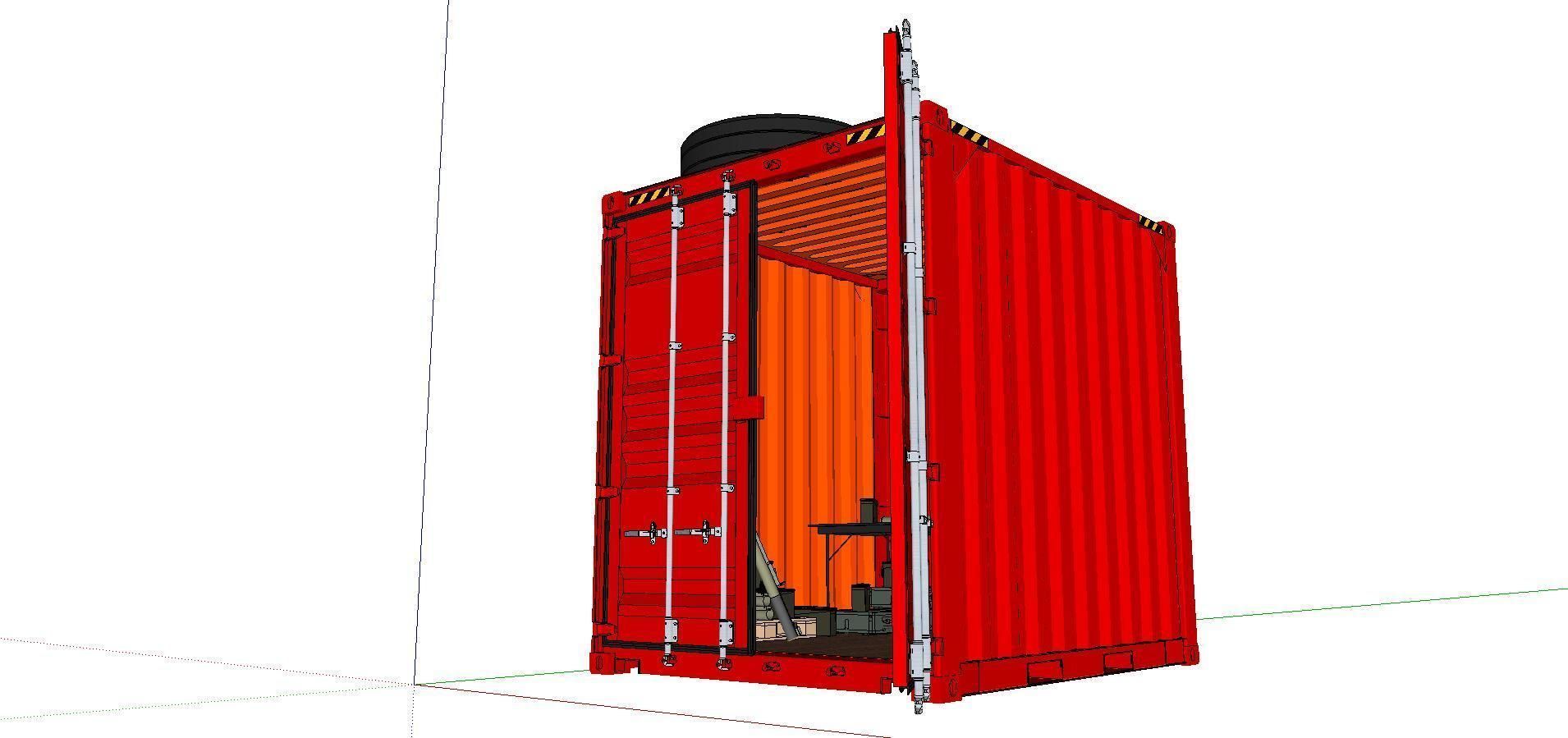 City Simple Art Building-Container-0125 3D model_1