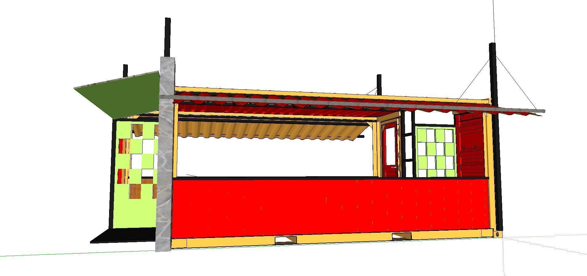 City Simple Art Building-Container-0132 3D model_2