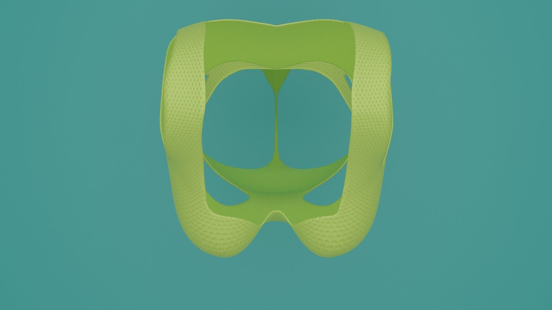 Swimsuit yellow Low-poly 3D model_5